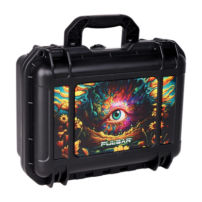 Pulsar Design Series Smoker's Travel Kit 2.0 | Sunflower Of The Mind | Hard Shell Carry Case