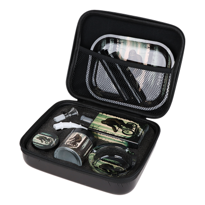Pulsar Design Series Smoker's Travel Kit | Bigfoot Rides Again | Carry Case Open View