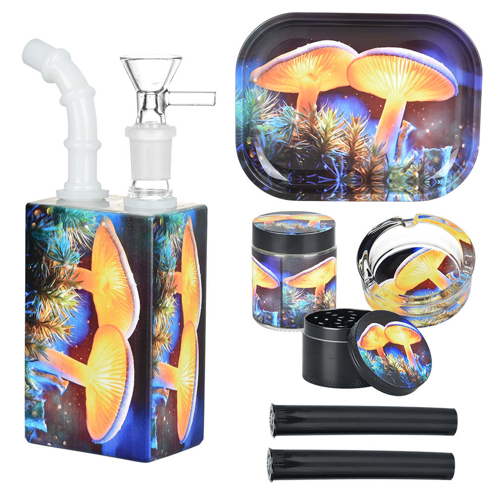 Pulsar Design Series Smoker's Travel Kit | Mystical Mushrooms | Contents
