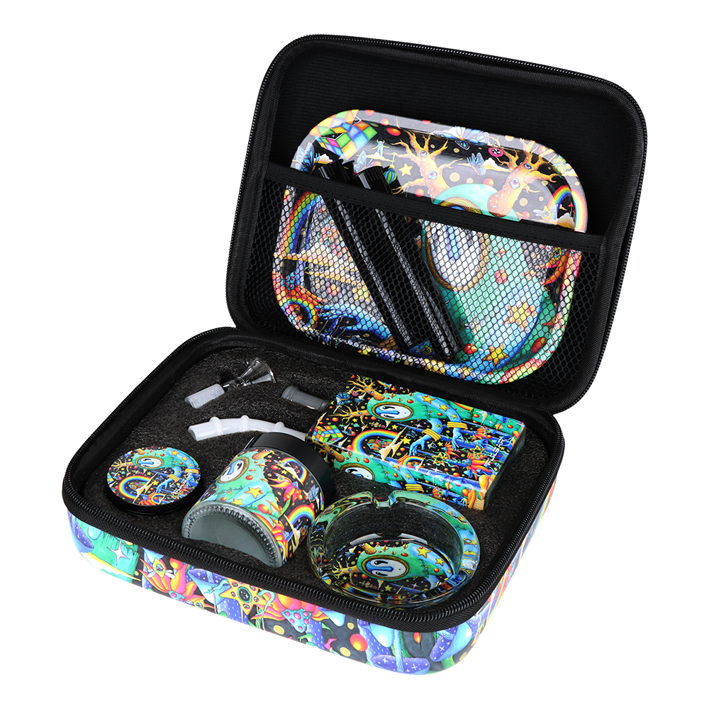 Pulsar Design Series Smoker's Travel Kit | The World Was Mad | Carry Case Open View