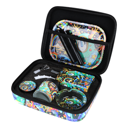 Pulsar Design Series Smoker's Travel Kit | The World Was Mad | Carry Case Open View