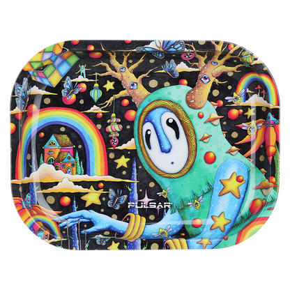 Pulsar Design Series Smoker's Travel Kit | The World Was Mad | Metal Rolling Tray