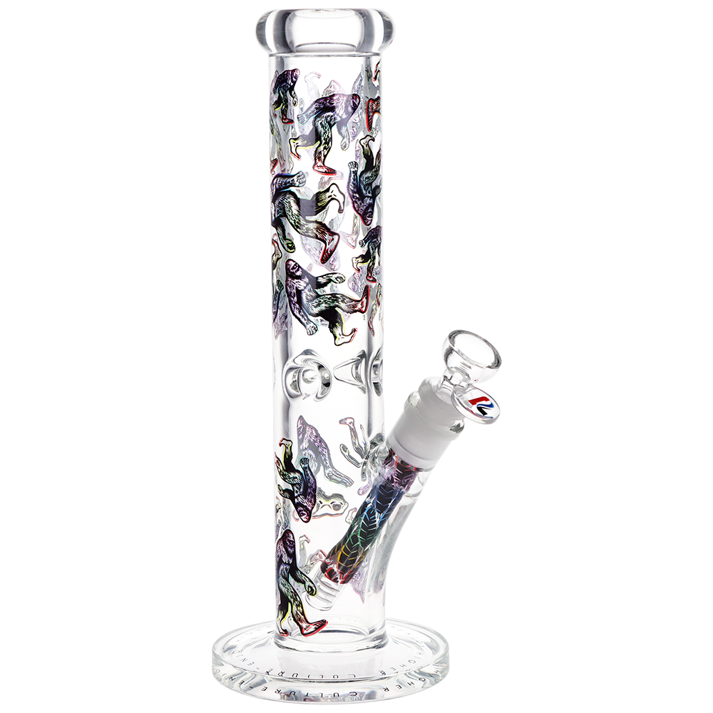 Pulsar Design Series Straight Tube Bong | Bigfoot Stroll | Front View