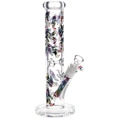 Pulsar Design Series Straight Tube Bong | Bigfoot Stroll | Front View