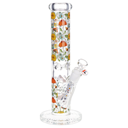 Pulsar Design Series Straight Tube Bong | Flower Vision | Front View