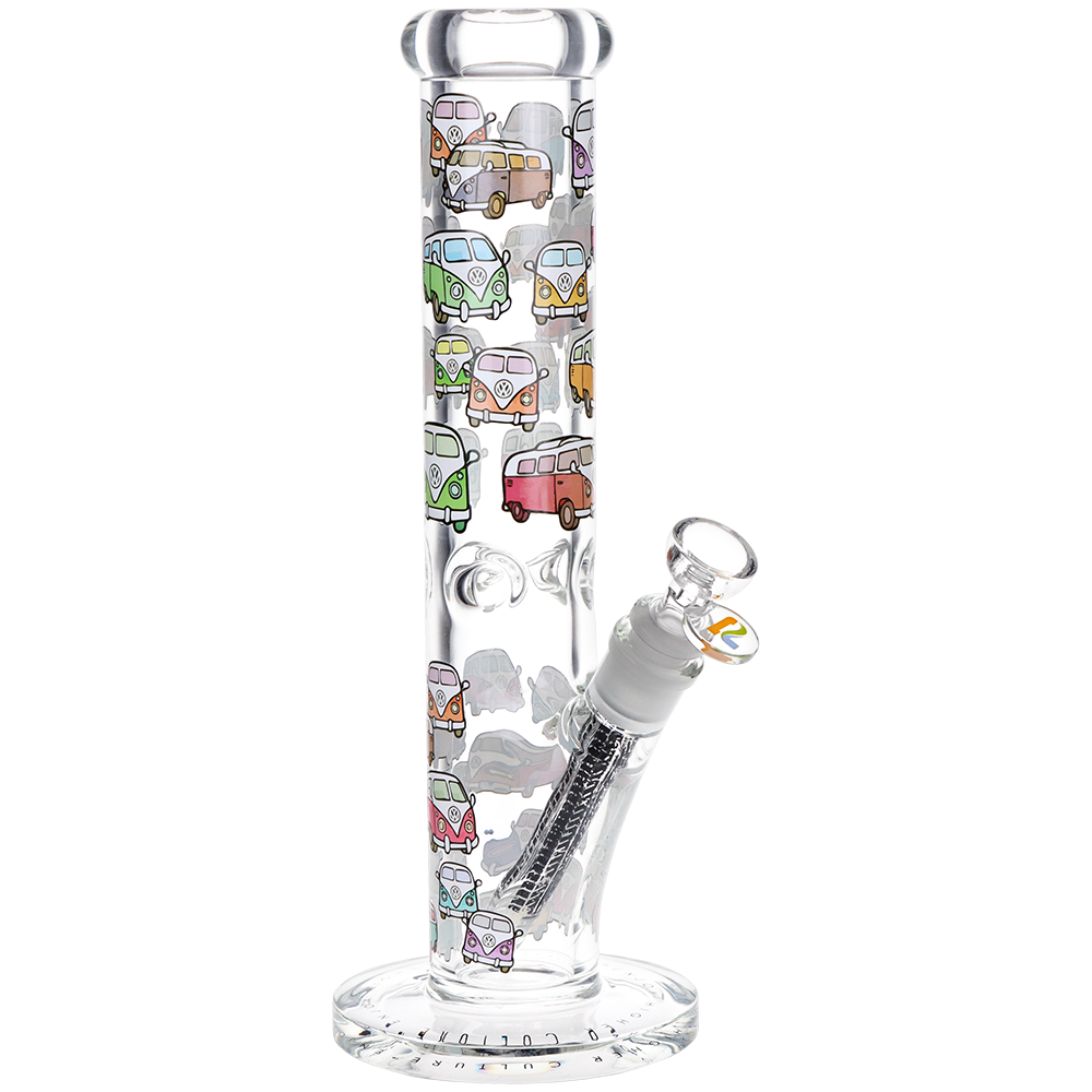 Pulsar Design Series Straight Tube Bong | V-Dubz | Front View