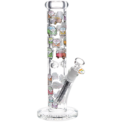 Pulsar Design Series Straight Tube Bong | V-Dubz | Front View