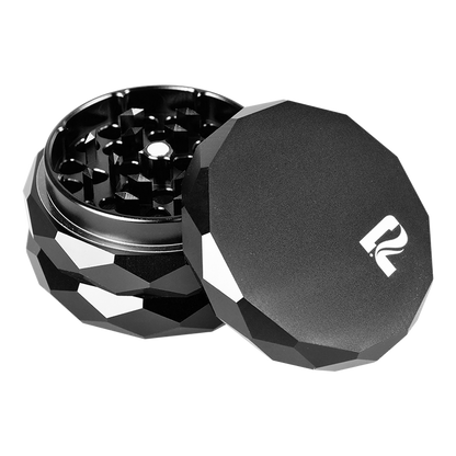 Pulsar Diamond Faceted Herb Grinder | Black