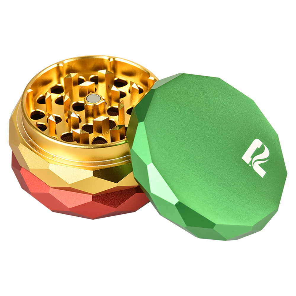 Pulsar Diamond Faceted Herb Grinder | Rasta