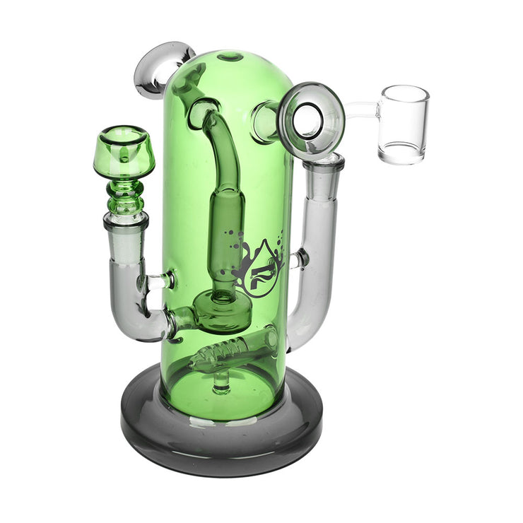 Pulsar Double Trouble Pipe & Dab Rig | Green
