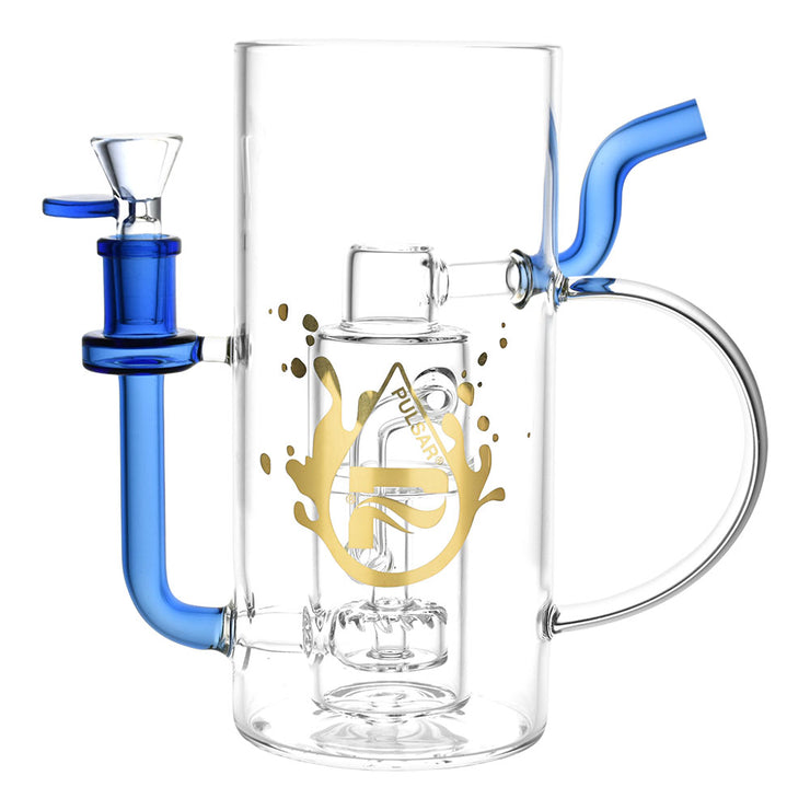 Pulsar Drinkable Series | Beer Mug Recycler Bong | Blue