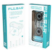 Pulsar Elevated Cone Rolling Tray Console | Packaging Front & Back