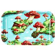 Pulsar Metal Rolling Tray | Floating Mushrooms