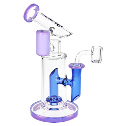 Pulsar Fractured Tower Bicolor Dab Rig | Purple Blue