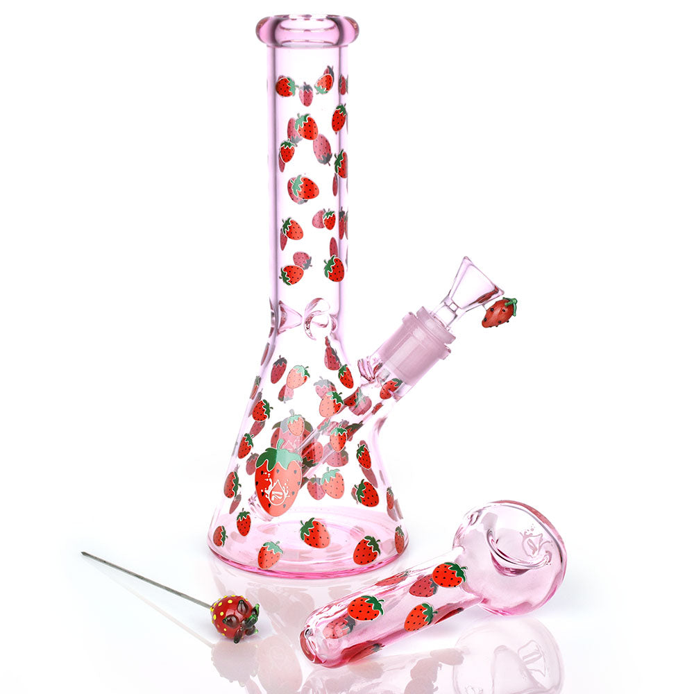 Pulsar Fruit Series Herb Pipe Duo | Strawberry Cough | Contents