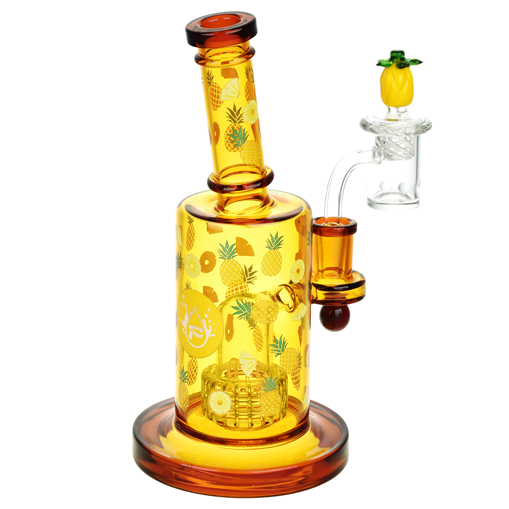 Pulsar Fruit Series Wax Pipe Duo | Pineapple Express | Dab Rig | Back View