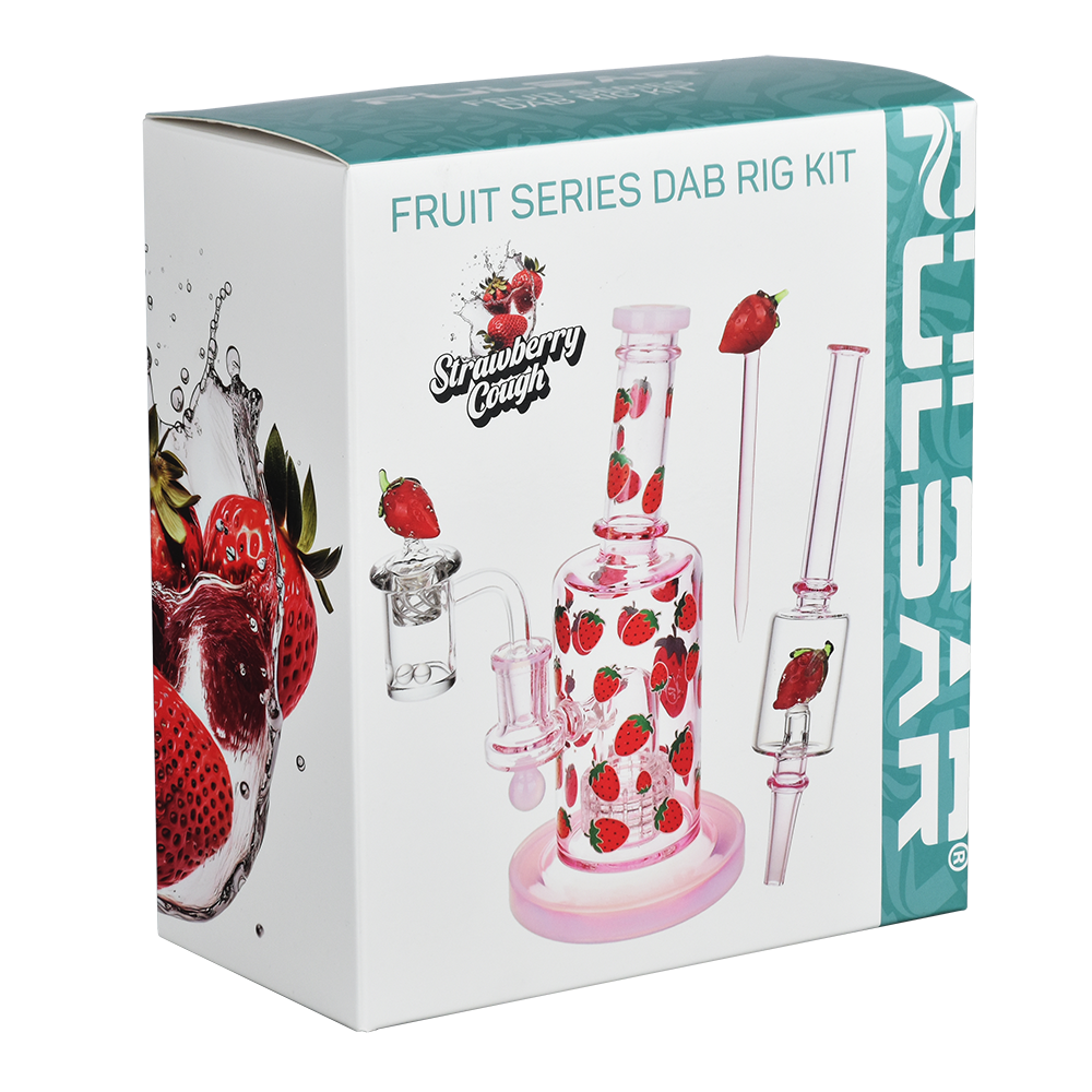 Pulsar Fruit Series Wax Pipe Duo | Strawberry Cough | Gift Box Packaging