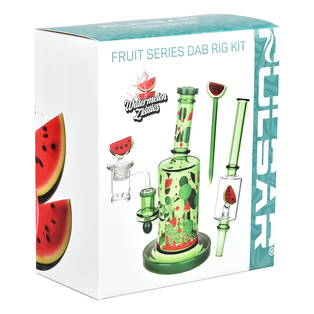 Pulsar Fruit Series Wax Pipe Duo | Watermelon Zkittles | Gift Box Packaging