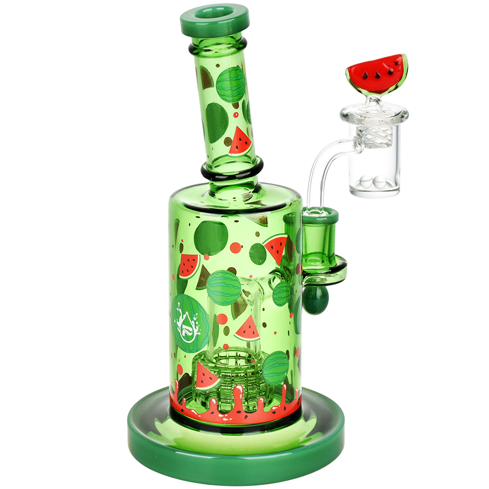 Pulsar Fruit Series Wax Pipe Duo | Watermelon Zkittles | Dab Rig | Back View