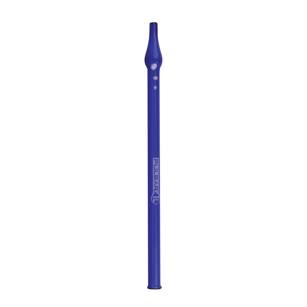 Pulsar Full Color Glass Dab Straw | Dark Blue