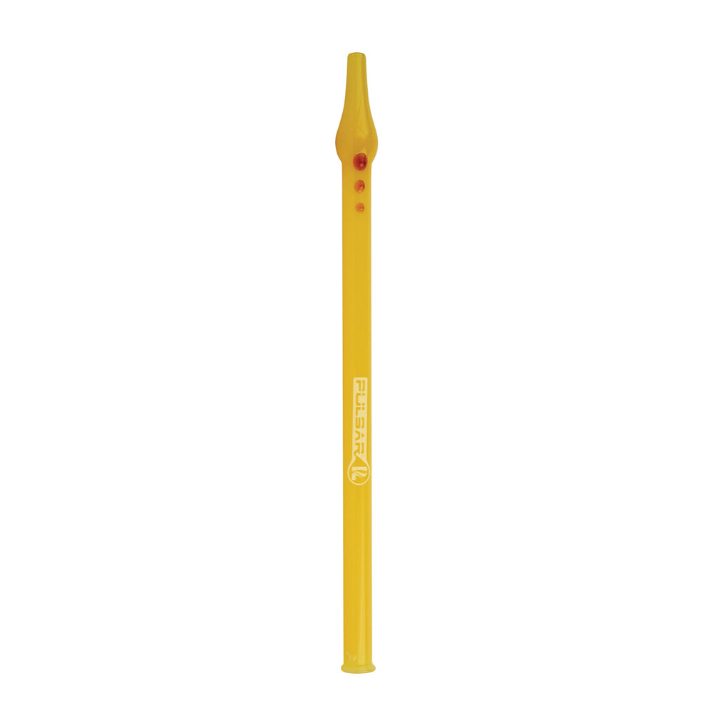 Pulsar Full Color Glass Dab Straw | Yellow