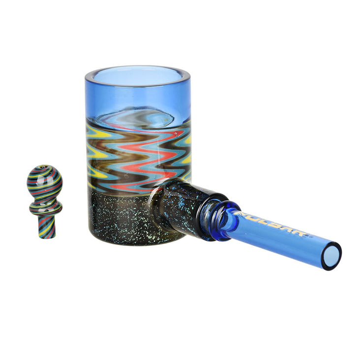 Pulsar Funky Fireflies Pipe & Cap for Puffco Proxy | Blue