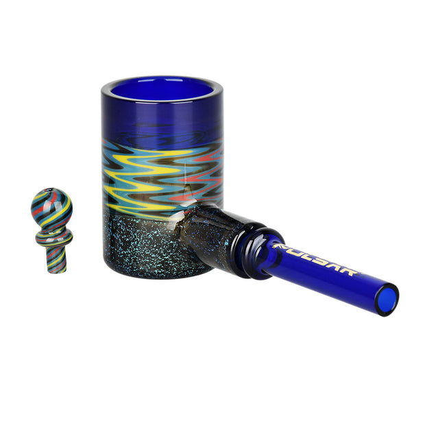 Pulsar Funky Fireflies Pipe & Cap for Puffco Proxy | Dark Blue