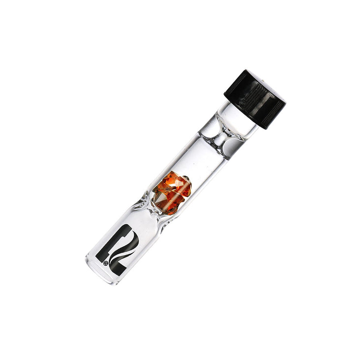 Pulsar Gem Filter Glass Chillum & Lid Set | Amber