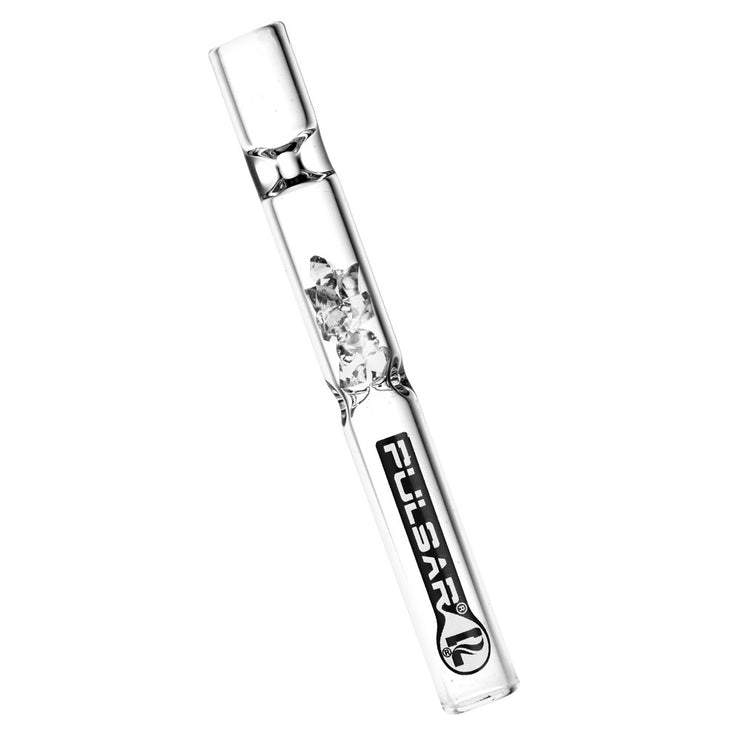 Pulsar Gem Filter Glass Chillum Set | Clear