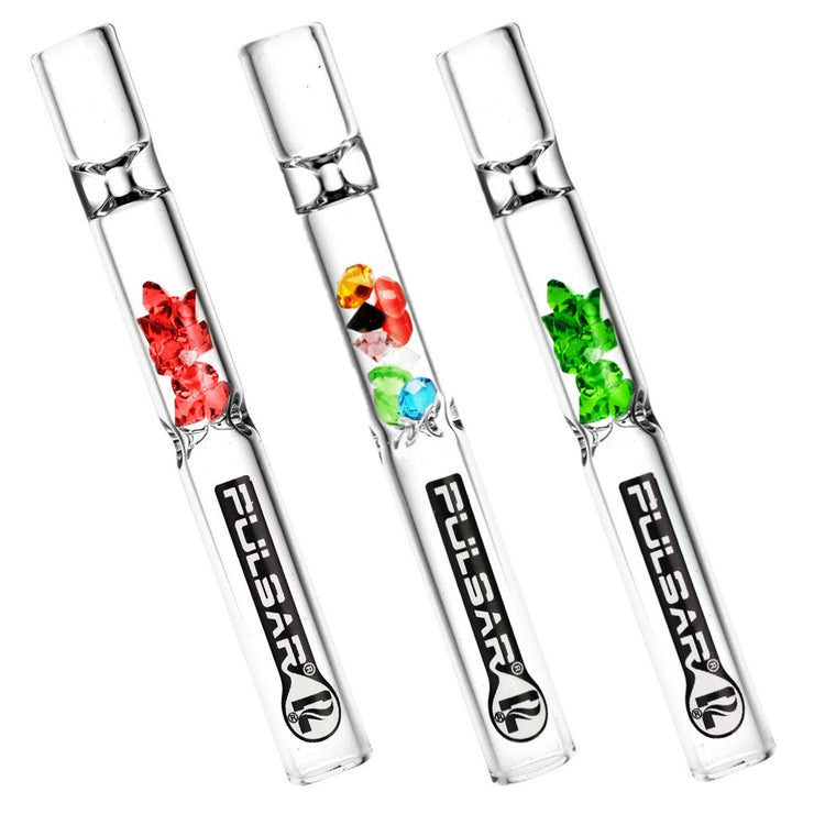 Pulsar Gem Filter Glass Chillum Set | Group