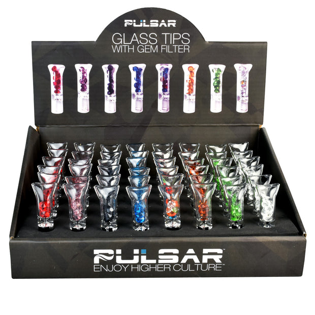 Pulsar Gem Filter Glass Tip Set | Display