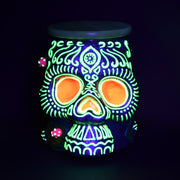 Pulsar Voodoo Skull Glass Jar | UV Reactive Accents
