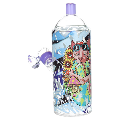 Pulsar Graffiti Series Spray Paint Herb Pipe Duo | Chill Cat Design | Bong