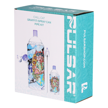 Pulsar Graffiti Series Spray Paint Herb Pipe Duo | Chill Cat