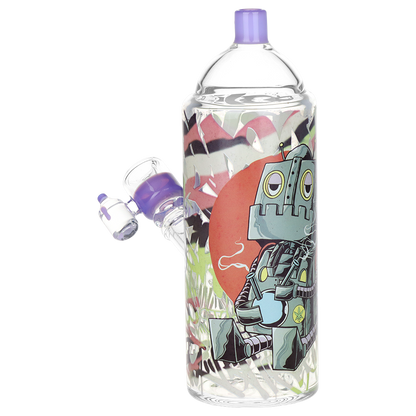 Pulsar Graffiti Series Spray Paint Herb Pipe Duo | DopeBot Design | Bong