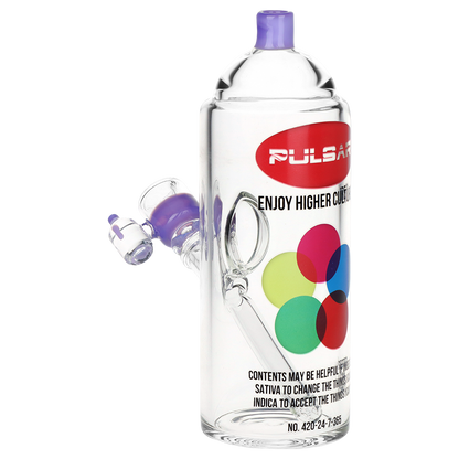 Pulsar Graffiti Series Spray Paint Herb Pipe Duo | Rattle Can Design | Bong