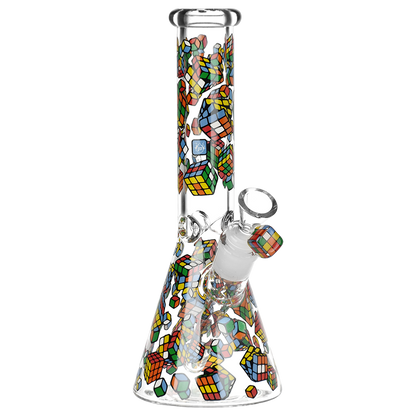 Pulsar Greatest Hits Series Herb Pipe Duo | Cubez | Beaker Bong Front View