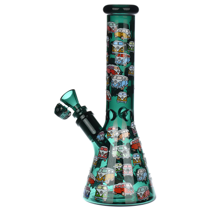 Pulsar Greatest Hits Series Herb Pipe Duo | V-Dubz | Beaker Bong Back View