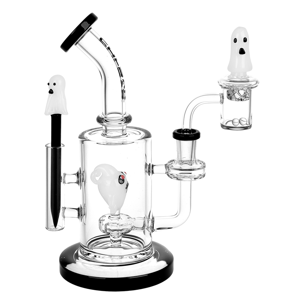 Pulsar Haunted Ghosts Dab Rig Set | Alt Side View
