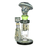 Pulsar Hieroglyph Series | Mushroom Wizard Bong | Black Green