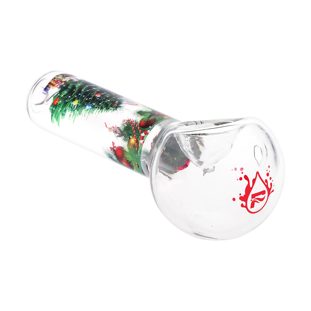 Pulsar Ho-Ho-Holiday Beaker Herb Pipe Duo | Spoon Pipe Front View