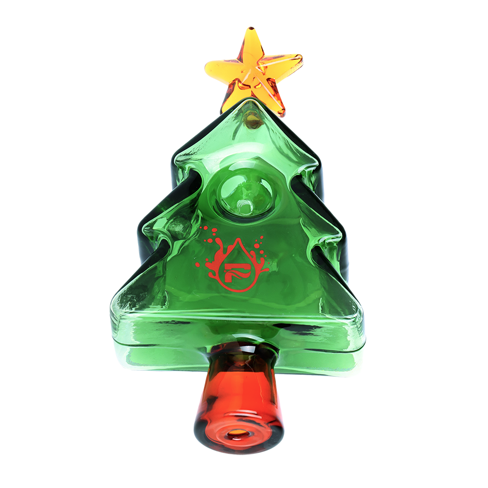 Pulsar Holiday Party Tree Hand Pipe | Top Bowl & Mouthpiece View