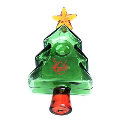 Pulsar Holiday Party Tree Hand Pipe | Top Bowl & Mouthpiece View
