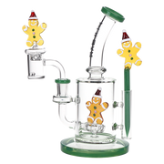 Pulsar Holidaze Dab Rig Set | Gingerbread Man | Side View