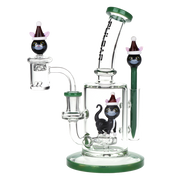 Pulsar Holidaze Dab Rig Set | Santa Cat | Front View