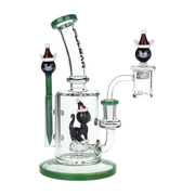 Pulsar Holidaze Dab Rig Set | Santa Cat | Side View