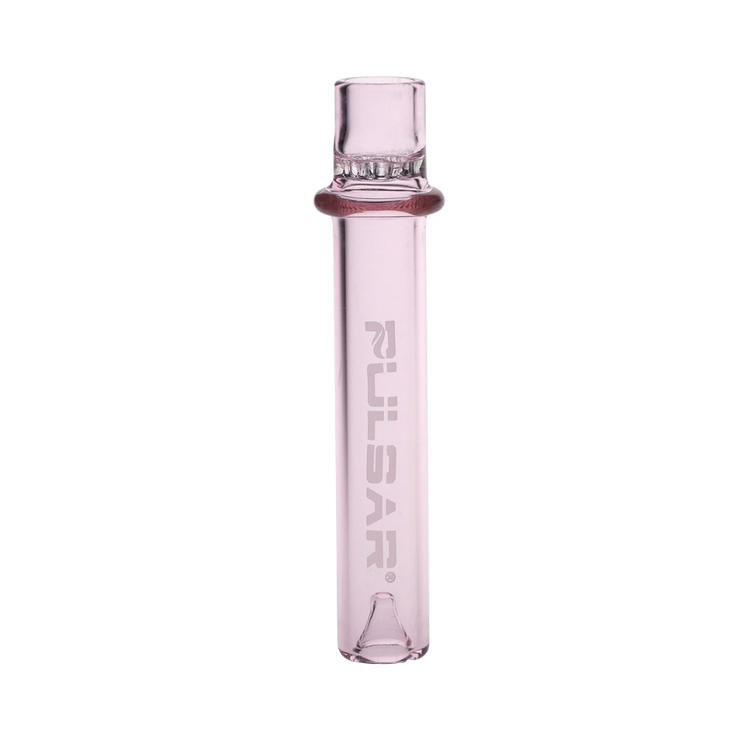 Pulsar Honeycomb Chillum | Transparent Pink