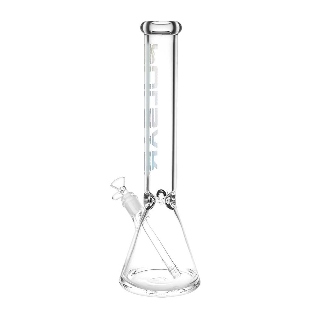 Pulsar Illustrated Logo Beaker Bong | Large Size | Back View