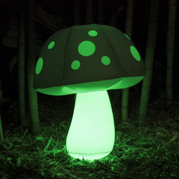 Pulsar Shroom Room Decor Bundle | LED Inflatable Mushroom | Glow GIF