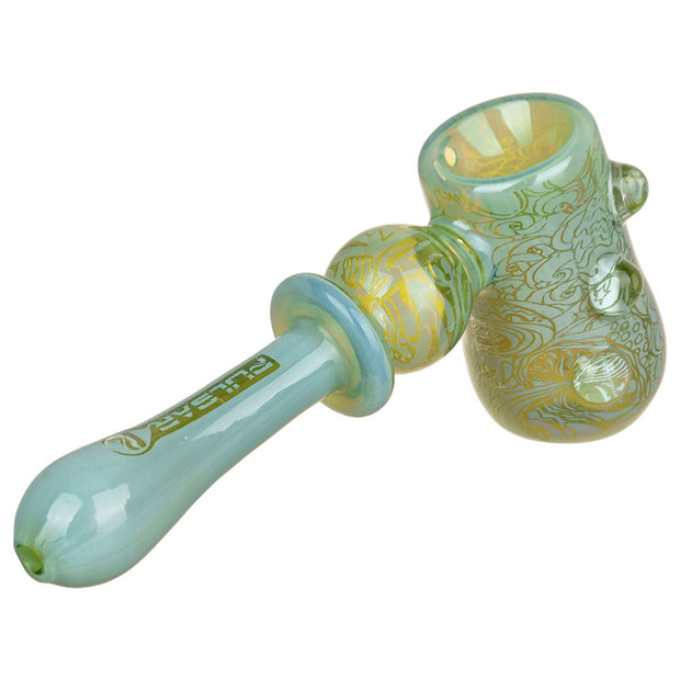 Pulsar Inside Print Hammer Bubbler | Melting Shrooms | Green